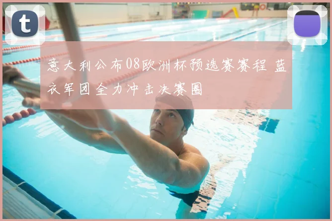 意大利公布08欧洲杯预选赛赛程 蓝衣军团全力冲击决赛圈